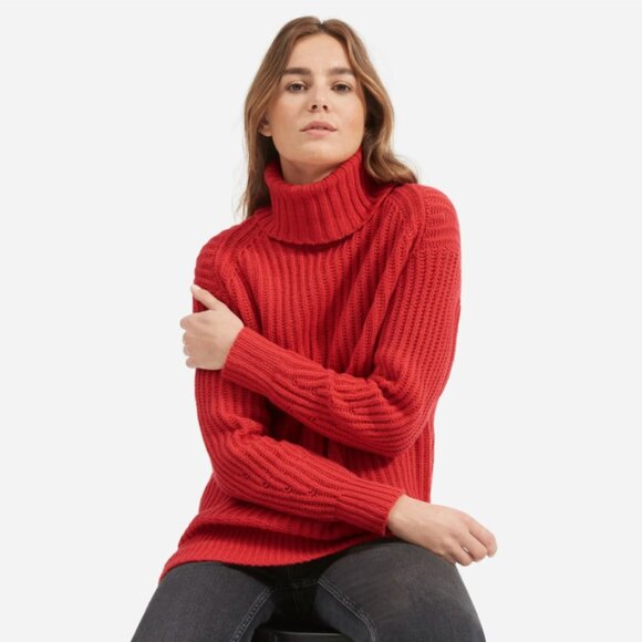 Everlane The Italian Soft Wool Rib Turtleneck - Picture 1 of 11